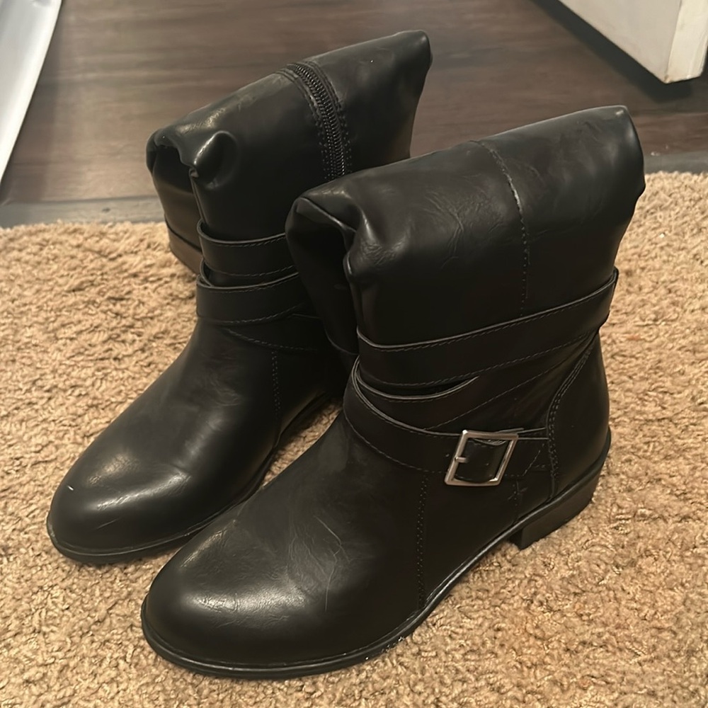 Black combat/ riding boots